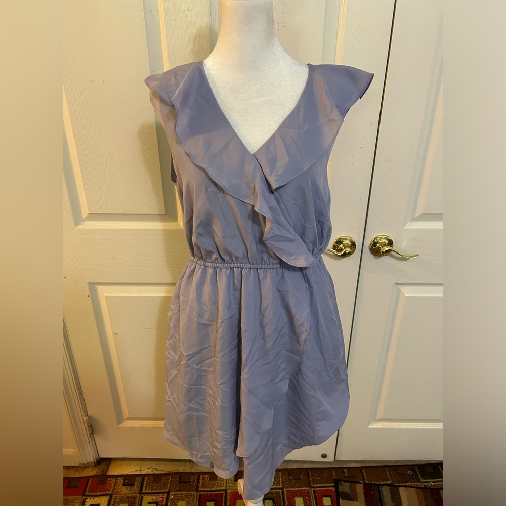 NWOT BCBGeneration powder blue ruffled dress, Medium
